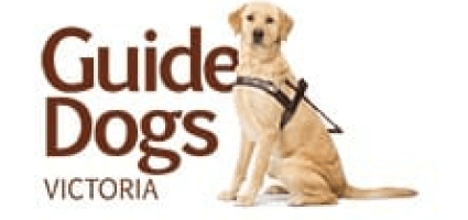 Logo for Guide Dogs Victoria our Partner